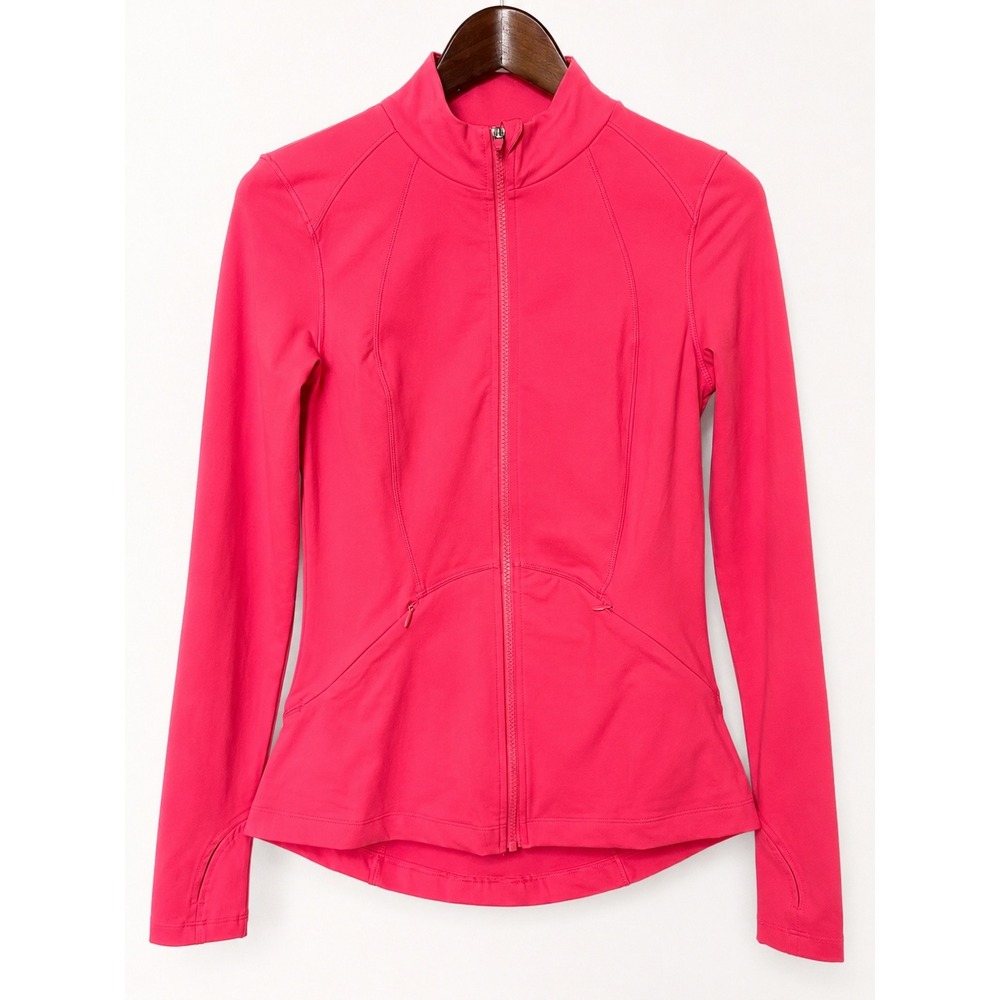 Spyder Active Hot Pink Full Zip Athletic Jacket Small Stretch Workout Athleisure